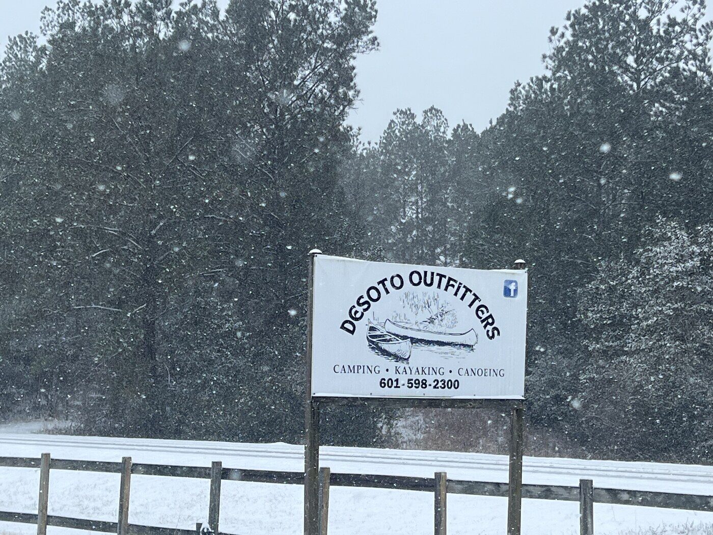 DeSoto Outfitters sign on MS-29